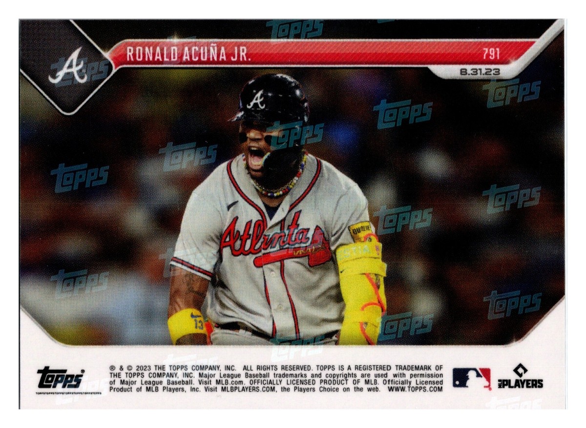 Ronald Acuna Jr Atlanta Braves 2023 Topps Now Card 791 Grand Slam