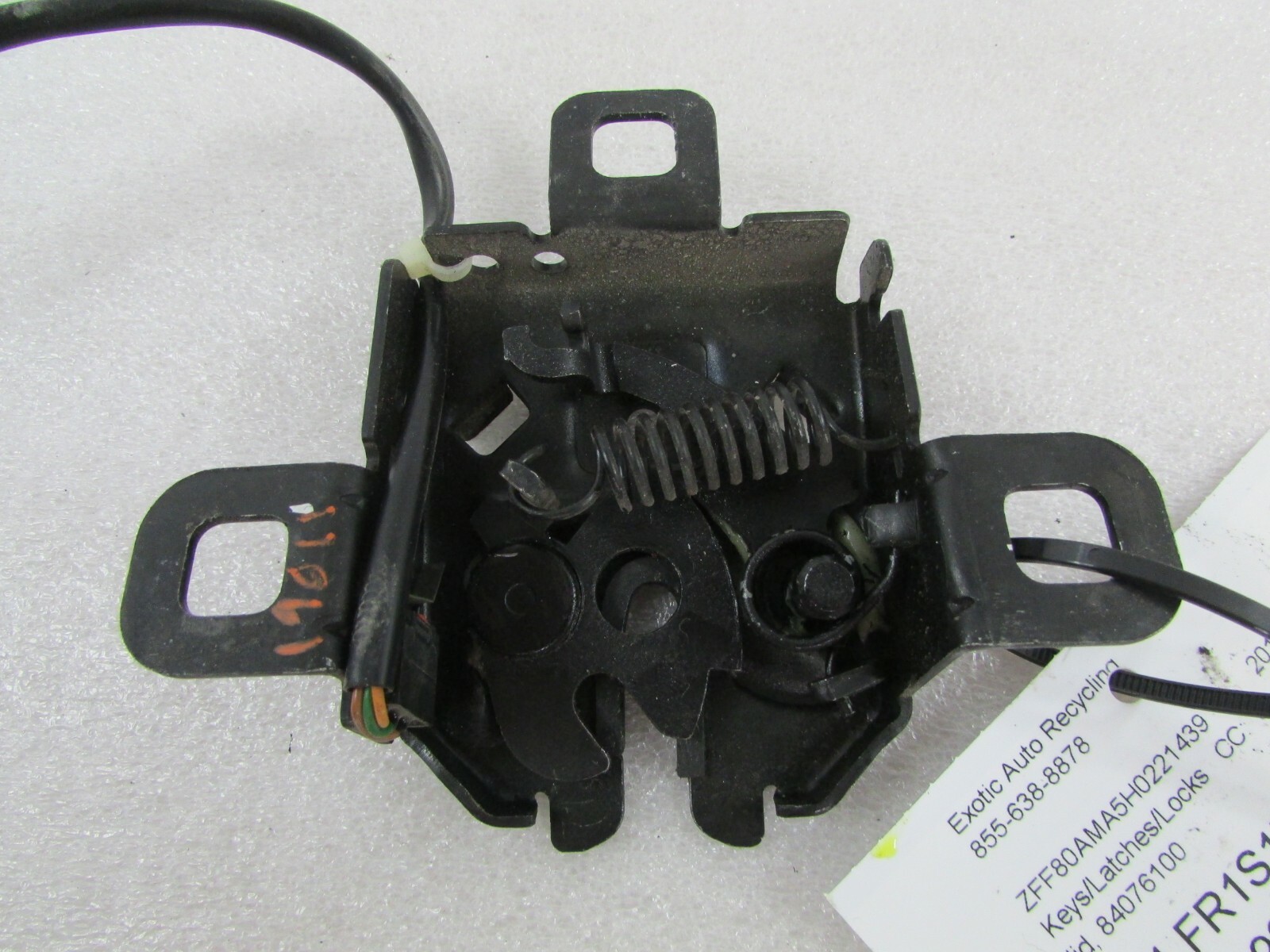 Ferrari 488 Spider, Deck Lid Latch, Used, P/N 84076100