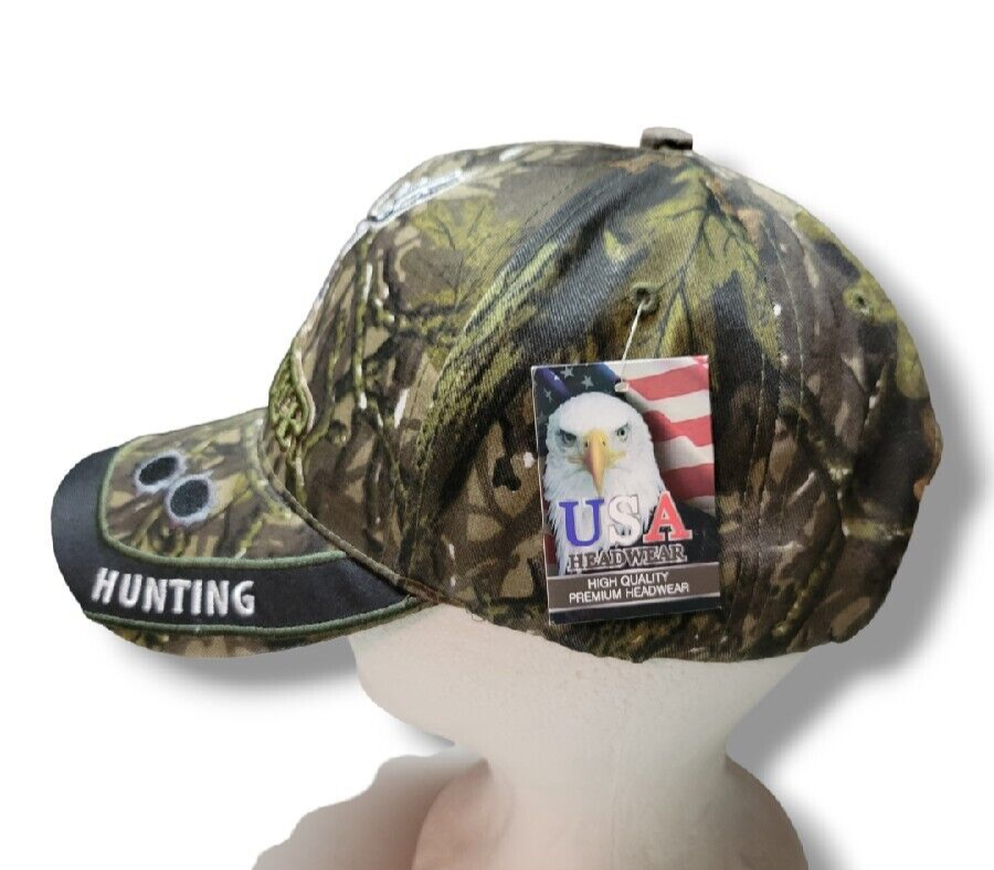 USA Headwear Camo Adjustable Deer Hunter Cap Hunting Baseball Hat eBay
