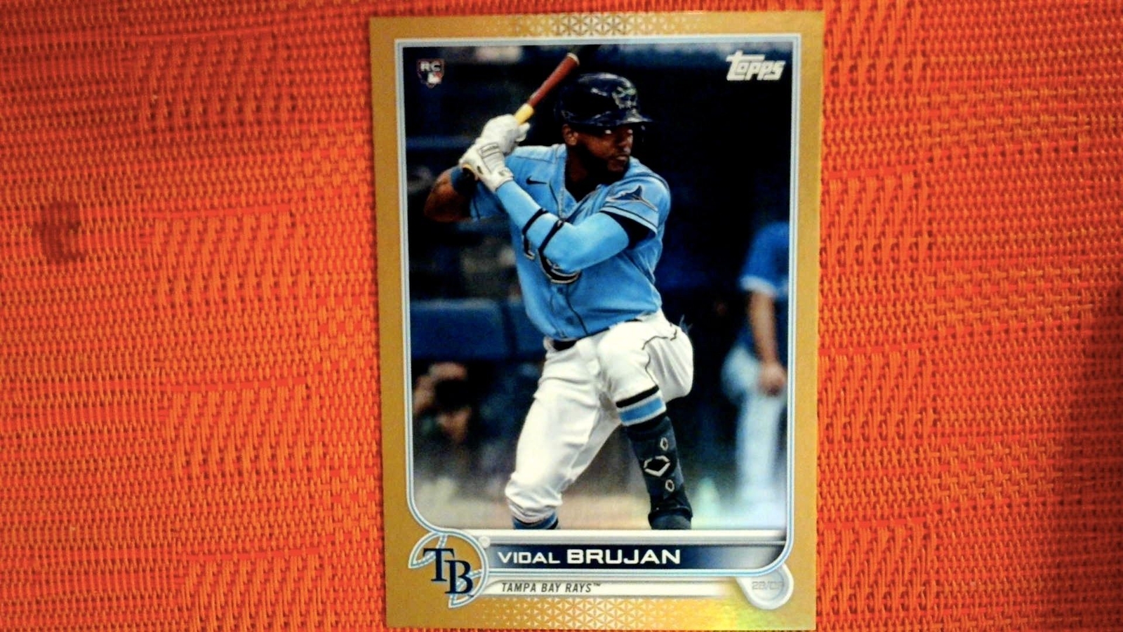 2022 Topps #25 Vidal Brujan Gold Foil