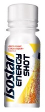 Lot de 4 ISOSTAR ENERGIE SHOT ( 60ml x 4) saveur grenadine boisson énergétique