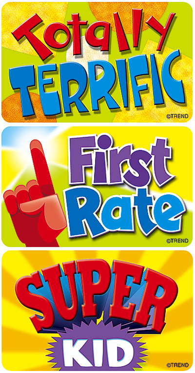 TREND 30 Extra Large Encouraging Words Applause reward stickers Teachers/Parents