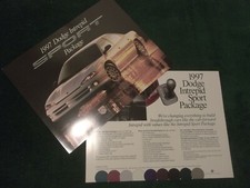 MINT 1997 DODGE INTREPID SPORT Dealer Sales Brochure ~ #1026