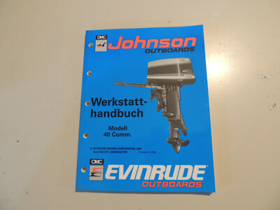 Werkstatthandbuch Johnson / Evinrude Außenborder  40 PS Comm. 1993 1994