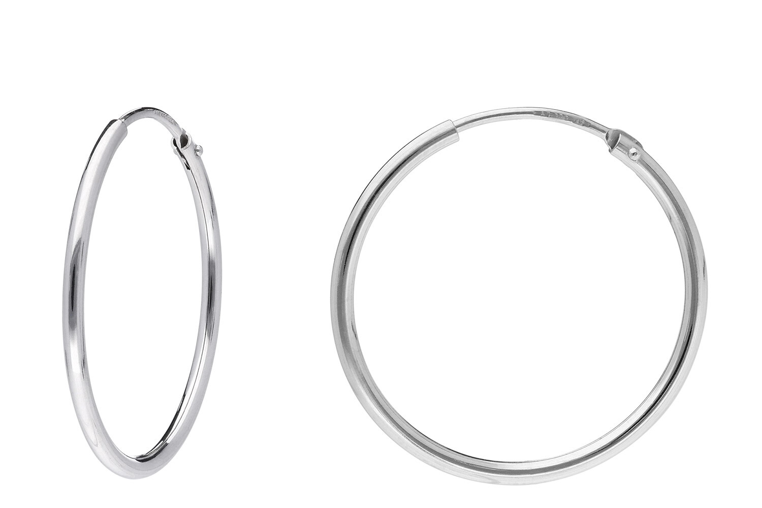 ТРЕНДОВЫЙ шматок Damen Ohrringe 925 Silber Creolen 25 мм 15050