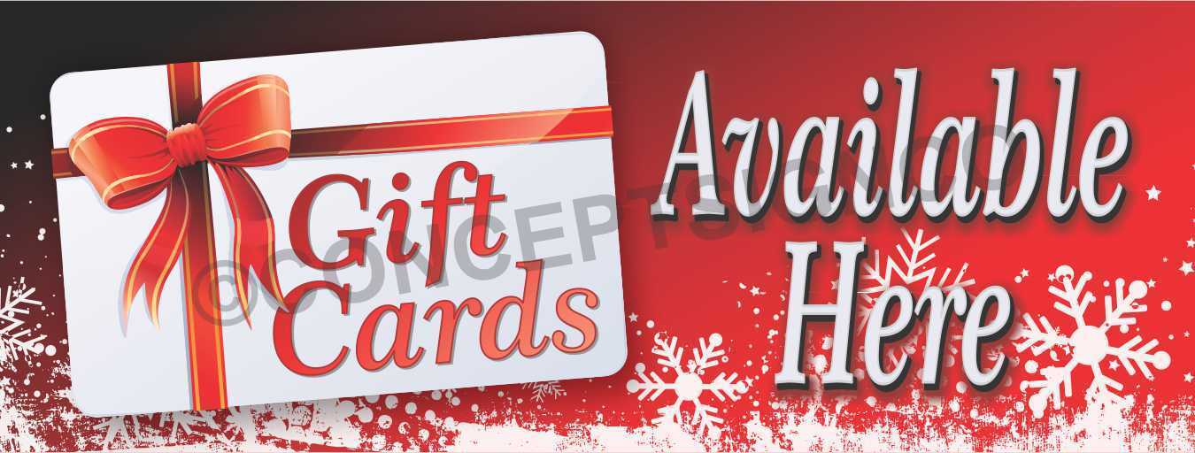 Gift Cards Available at