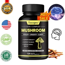 Modern Mushrooms Capsules, Reishi Shiitake Supplement, 30 To 120 Vegetable Caps