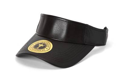 Top Headwear Vegan Leather Adjustable Visors