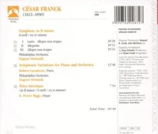 César Franck - Symphony In D Minor - Symphonic Variations [CD]