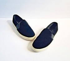 VINCE Caleres Preston Slip On Sneakers Black Velvet Sz 9 39 Flat Slip On