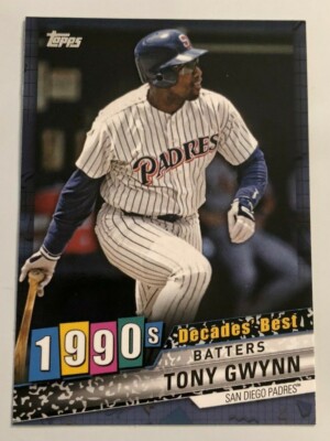 2020 Topps Series 1 Decades Best BLUE Parallel TONY GWYNN Padres #DB-56