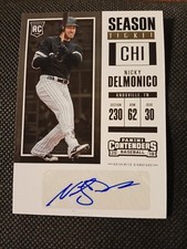 2018 NICKY DELMONICO PANINI CONTENDERS AUTOGRAPHED AUTO ROOKIE CARD RC #8 CWS