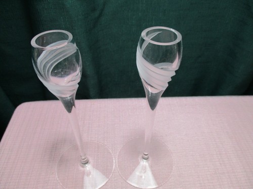 Lenox Windswept Candlestick Holder (2) 7" marked. 1986-2010 - Picture 2 of 3