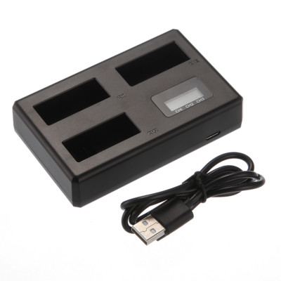 LCD Triple 3 Battery Charger USB For Canon LP-E8 700D 650D 600D 550D X6i T5i T4i