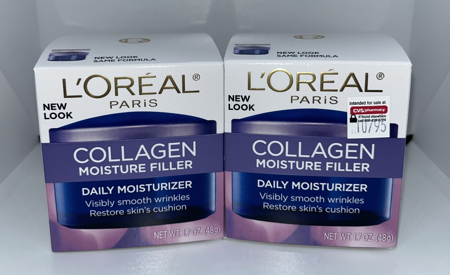 NEW (Lot Of 2) L’ORÉAL Collagen Moisture Filler Daily Moisturizer FREE SHIPPING
