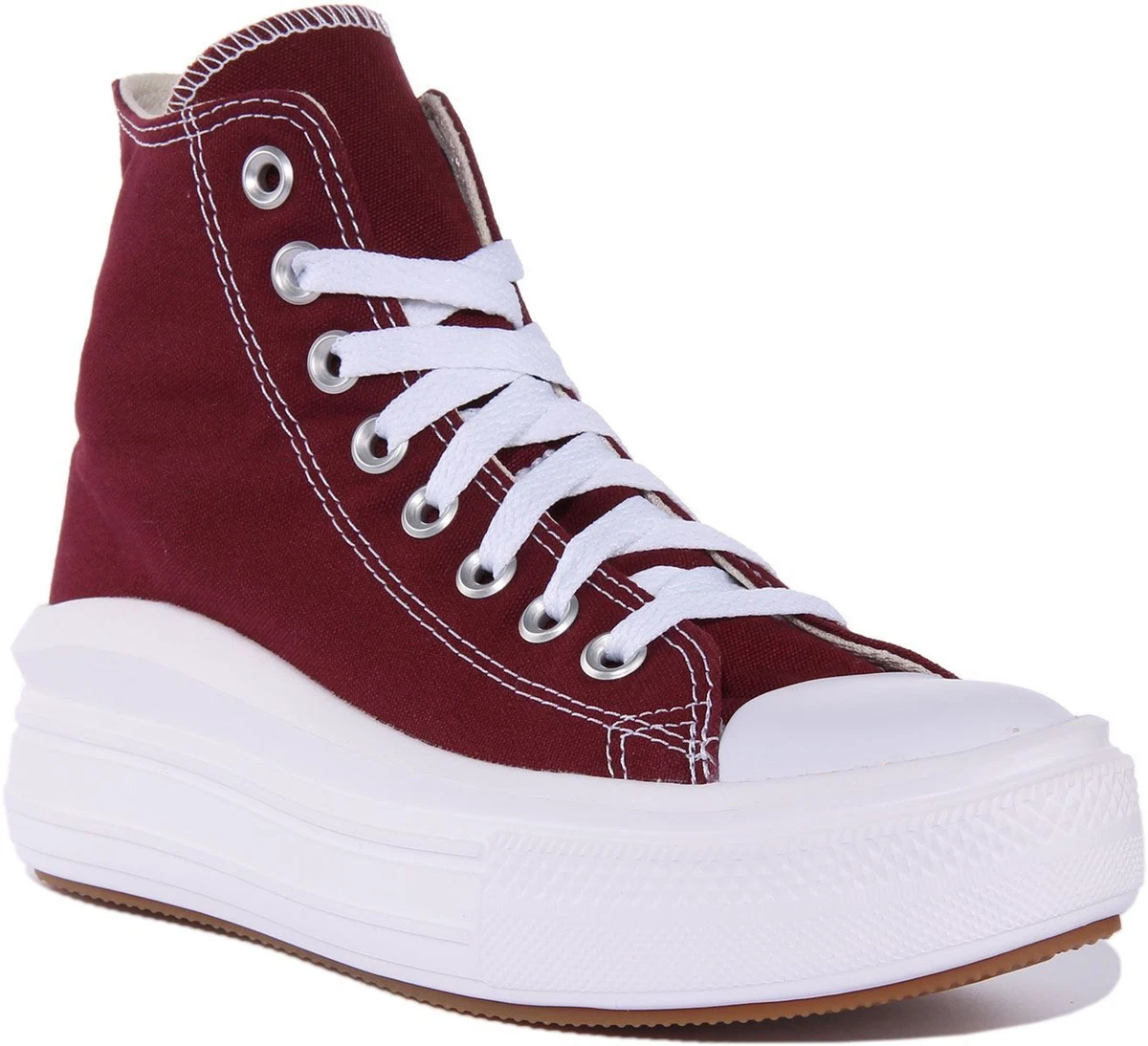 Converse A02430C Ct As Move Hi Unisex Platform Sneaker In Maroon
