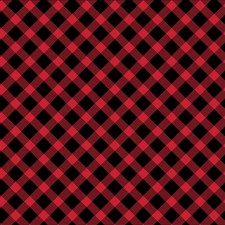 Feline Drive Fabric COUNTRY CHRISTMAS Jolly Plaid Red - Fat Quarter 18"x22" FQ