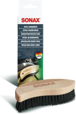 Sonax Ergonomic Cleaning Brush for Textiles and Leather Durable Soft Bristles