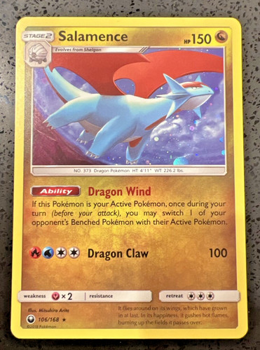 Pokémon TCG Sun & Moon: Celestial Storm Salamence 106/168 Cosmos Holo Promo