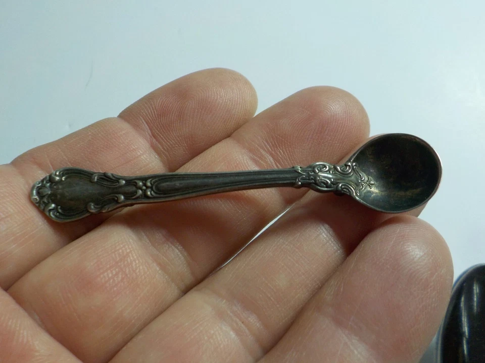 Gorham Sterling .925 Salt Spoon, 7 Grams Pin Brooch, Jewelry Chantilly 2 3/4" - Image 2 of 4