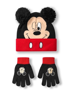Disney Mehrfarbig Mickey Mouse Set aus Mütze und Handschuhen Jungen