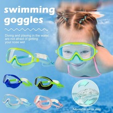 Swim Goggles With Nose Cover Wide Field Of View Diving Mask Anti-Fog Anti-Leak