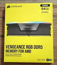 BRAND NEW *SEALED*  CORSAIR VENGEANCE RGB DDR5 RAM 64GB (2x32GB) 6400MHz 288-Pin