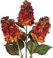 KüNstliche Hortensien 3Er Set 73Cm Orange Dekoblumen FüR 3 StüCk