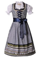 Kinderdirndl Set Mariella blau Trachtenset 3-...