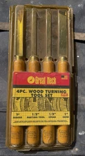 Great Neck 4pcs Wood Chisel Set Includes 1 Gouge 1/2 Parting Tool, 1/2 “ Spear,