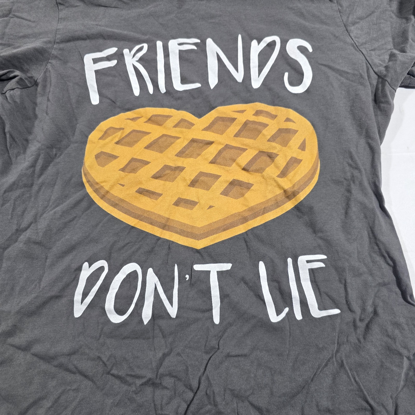 Friends Don't Lie Waffle Heart Womens Top Junior Graphic Tee Stranger Things image 3