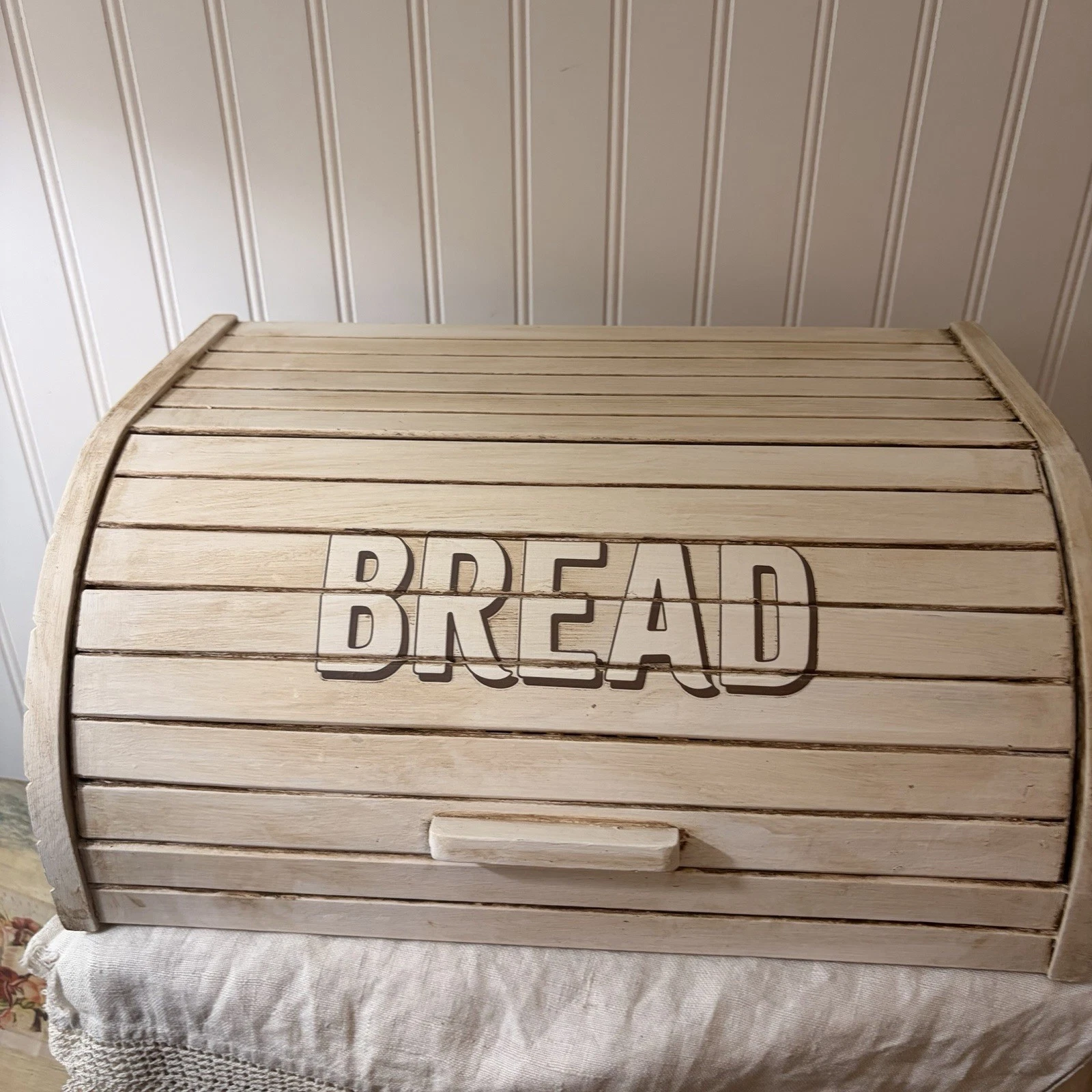 Vintage Inspired Wood Bread Box
