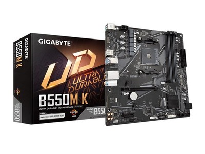B550M K AMD AM4 Micro-ATX Motherboard, Supports Ryzen 5000/4000/3000 Series Proc