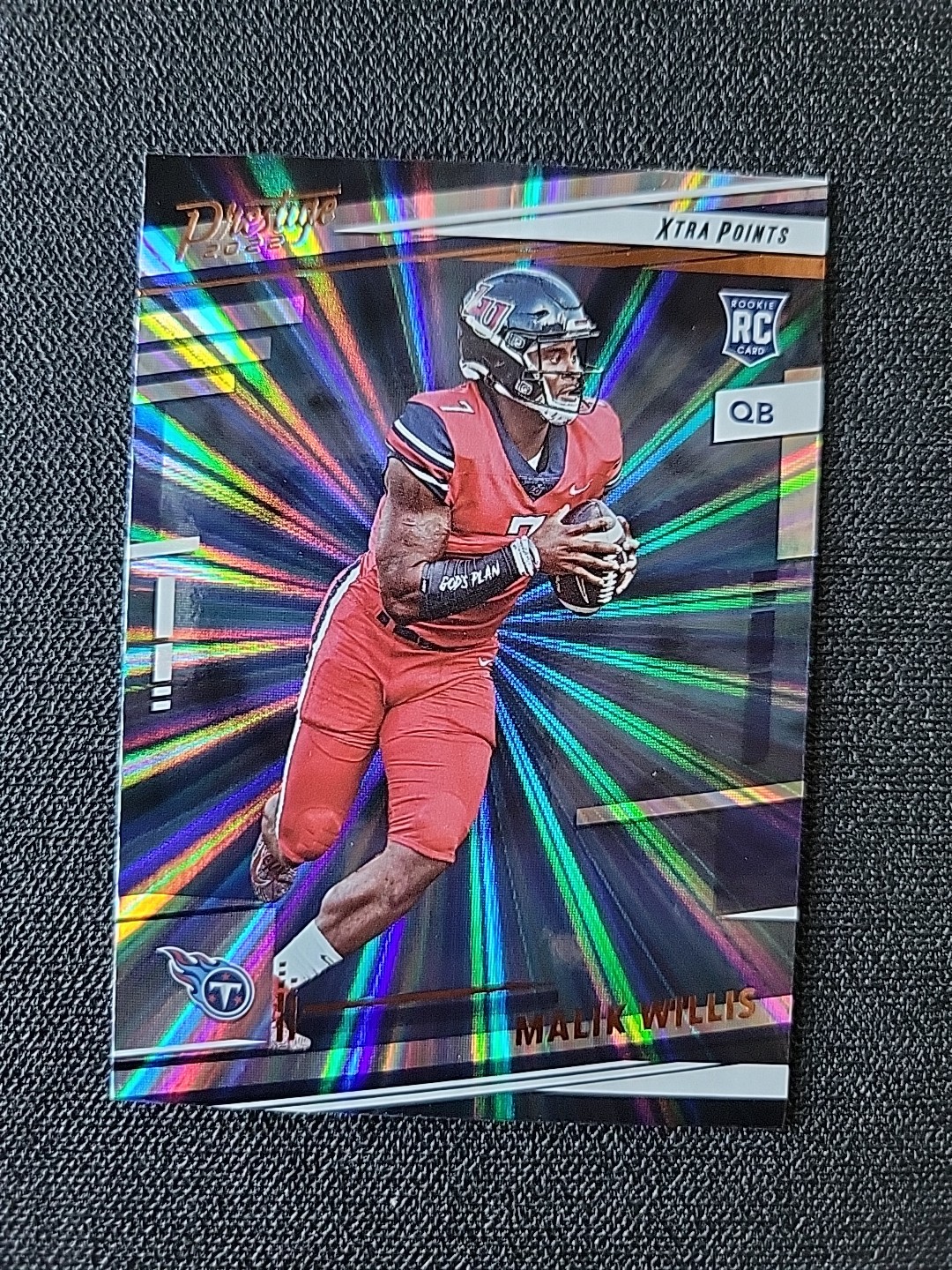 2022 Prestige Malik Willis #303 Xtra Points Sunburst Rookie RC