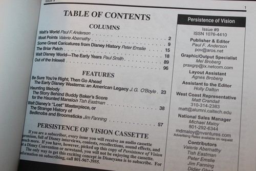 Disneyland History Persistence of Vision Journal 1997 Haunted Mansion Issue #9 - Picture 15 of 16