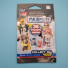 P.A. SPORT NFL Football Stamps 36 Pack  Sports Collectible Superstars Sealed