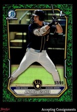 2026 Bowman Chrome Prospects Green Grass Refractor Andrew Fischer 1st ROOKIE /99