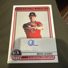 2023 STARS STRIPES U-18 BASEBALL WORLD CUP 33/ 72 CANADA AUTO DEITEN LACHANCE