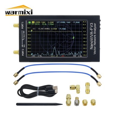 HamGeek NanoVNA-F V3 1M-6GHz Portable Vector Network Analyzer VNA for MF/HF/VHF