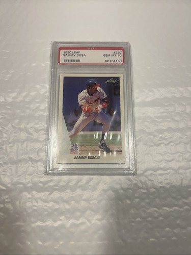1990 Leaf Sammy Sosa #220 RC PSA 10-F