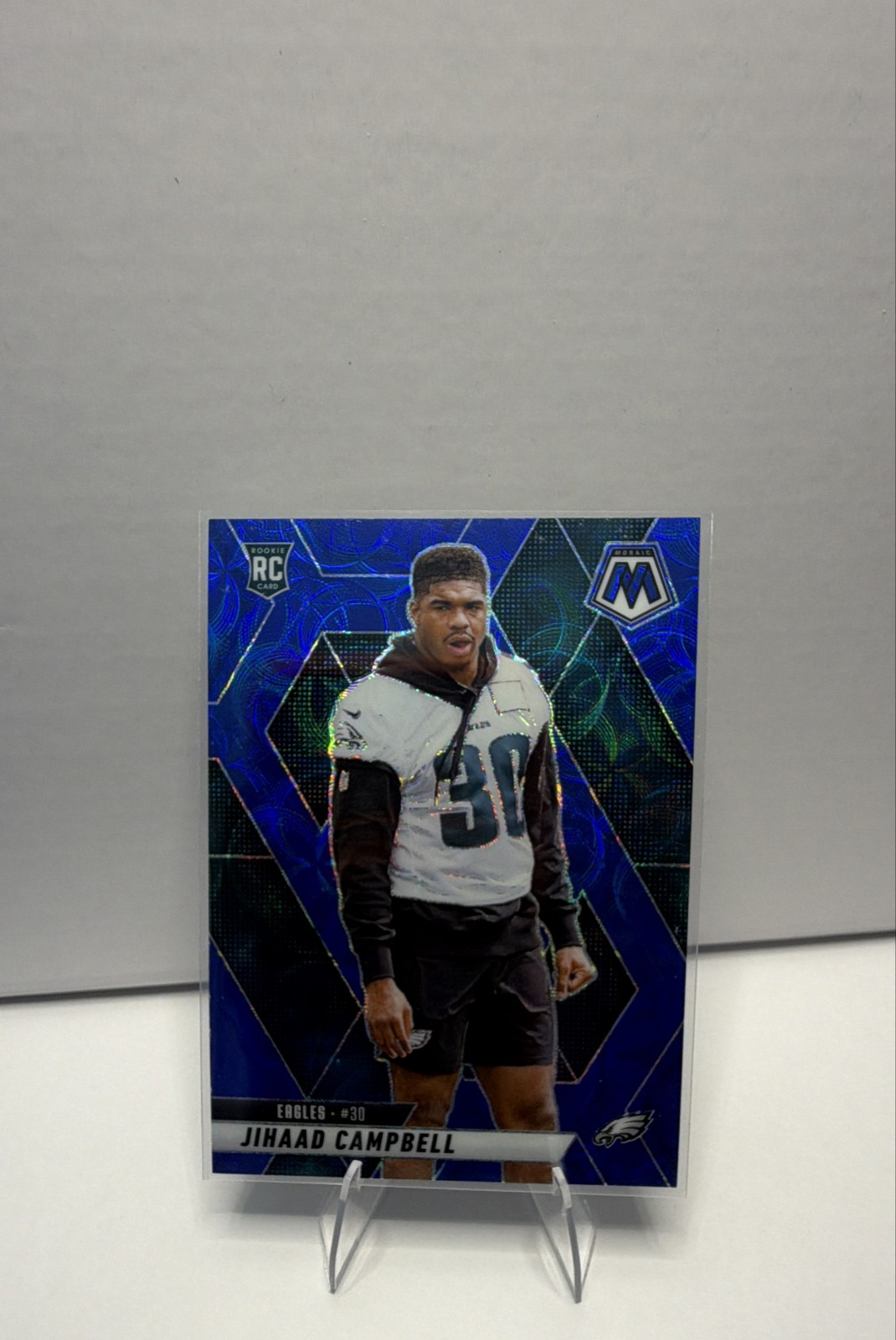 2025 Panini Mosaic - Rookies Jihaad Campbell #341 Blue Scope Prizm (RC)