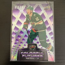 Matt Boldy 2024-25 Upper Deck Allure Colorful Futures Purple Card #CF-14