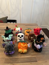 RARE Limited Edition 90  s Halloween Puffkins Beanie Plush New With Tags Swibco