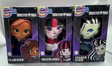 3 MICRO TEENIES Monster High Mini Plush Frankie Stein Draculaura Clawdeen 