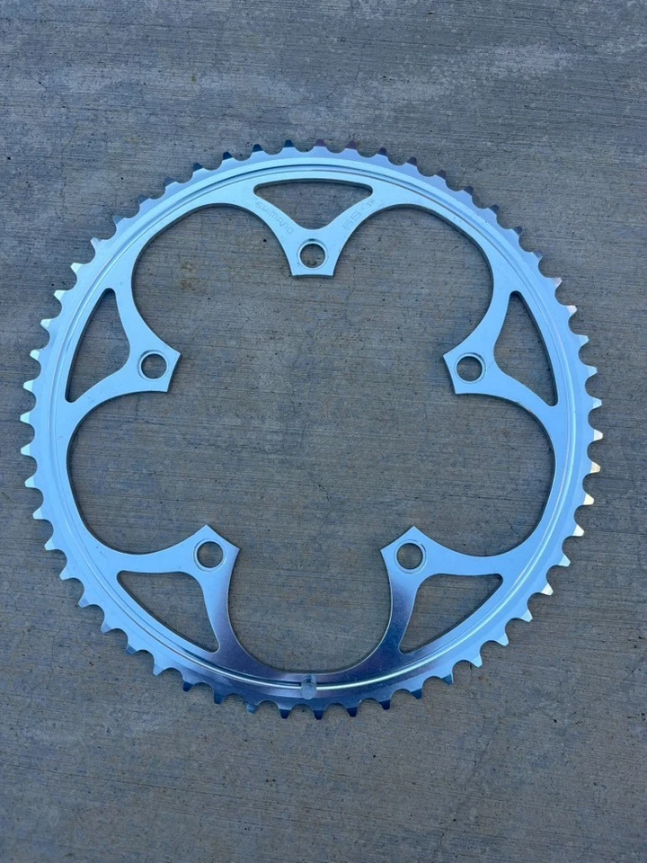 Plato Shimano Dura-Ace Aleación Cirt TT NUEVO DE STOCK | 130 BCD / 55T / Hecho en Japón Foto 2 de 4