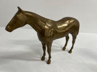 Unbranded 4 Pound Brass Horse Figure 11.5"x3"x8"