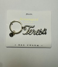 Personalite Marina De Buchi Gold Tone Bag Charm Key Ring Key Chain Teresa