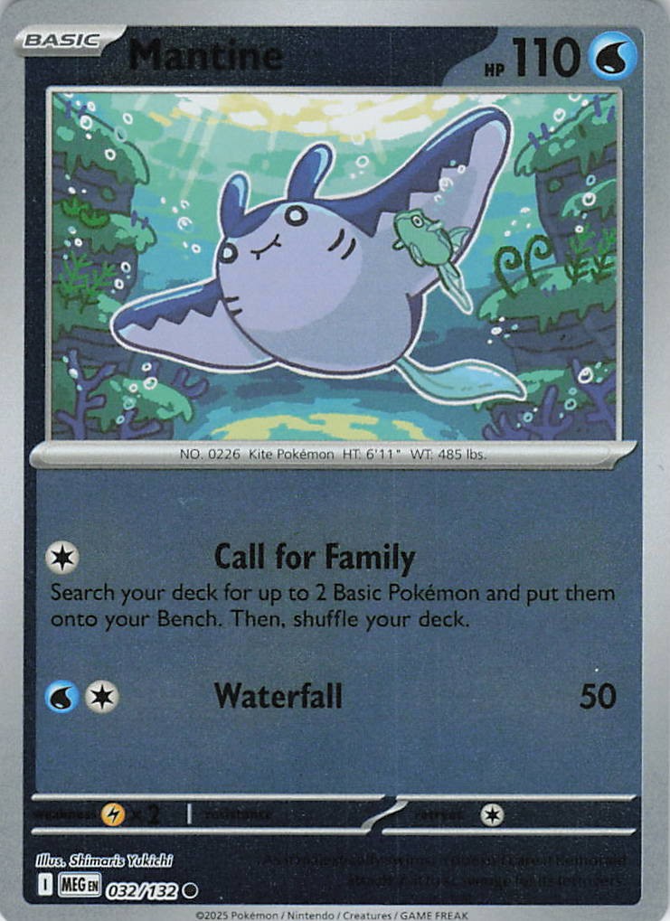Mantine Common ME01: Mega Evolution 032/132 NM