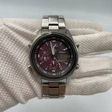 Cronografo digitale analogico CASIO wave ceptor WVQ-500 quadrante bordeaux da...