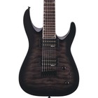 Jackson JS Series Dinkyª Arch Top JS22Q-7 DKA HT, Transparent Black Burst